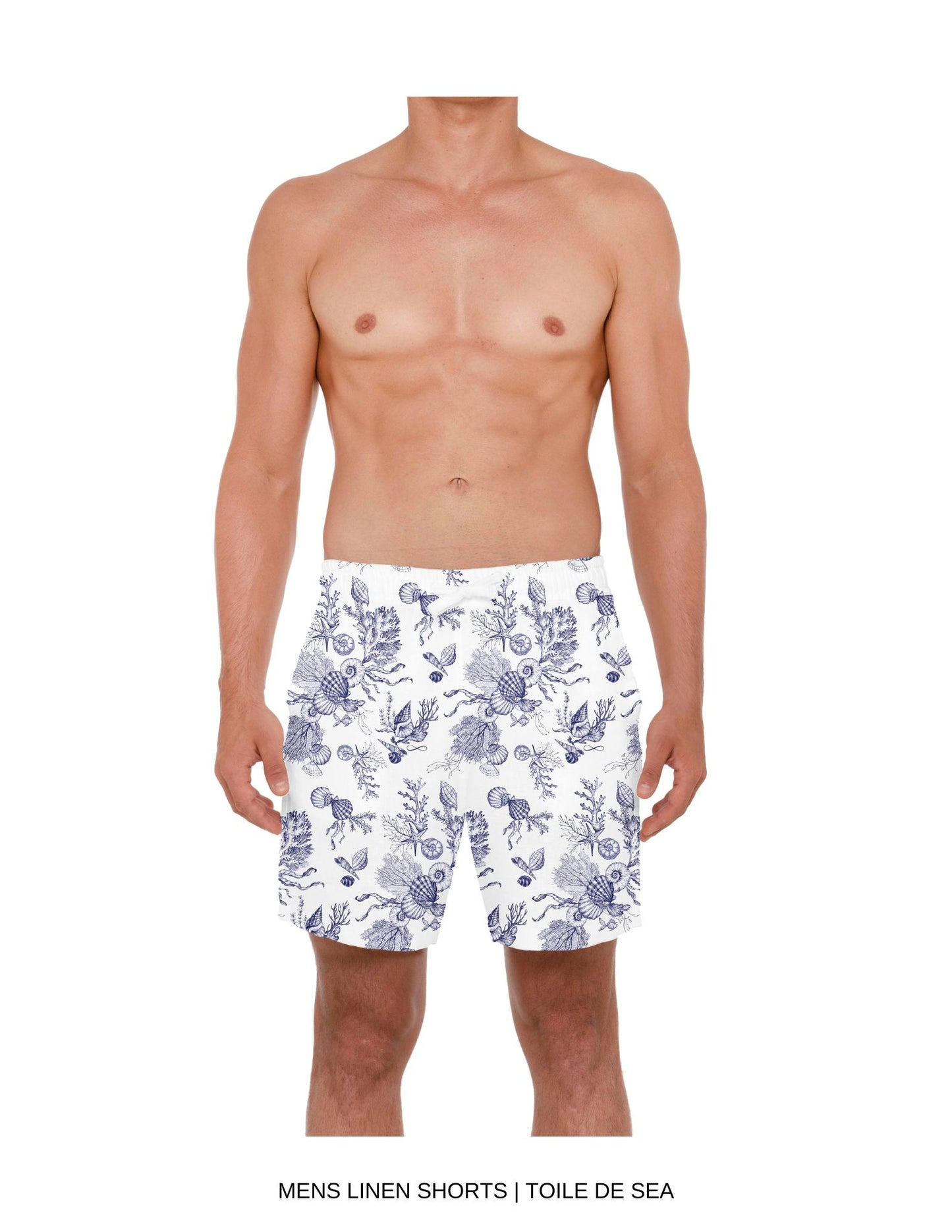 Randi Barry | Linen Men’s Shorts | Toile de Sea